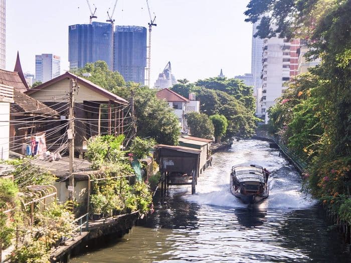 Sean Seab Canal Boat Bangkok Thailand