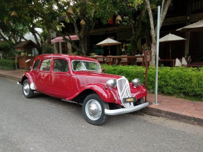 Luang Prabang red car