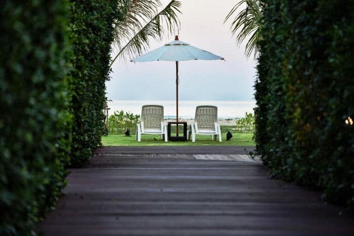 Triple Tree Beach Resort Walkway