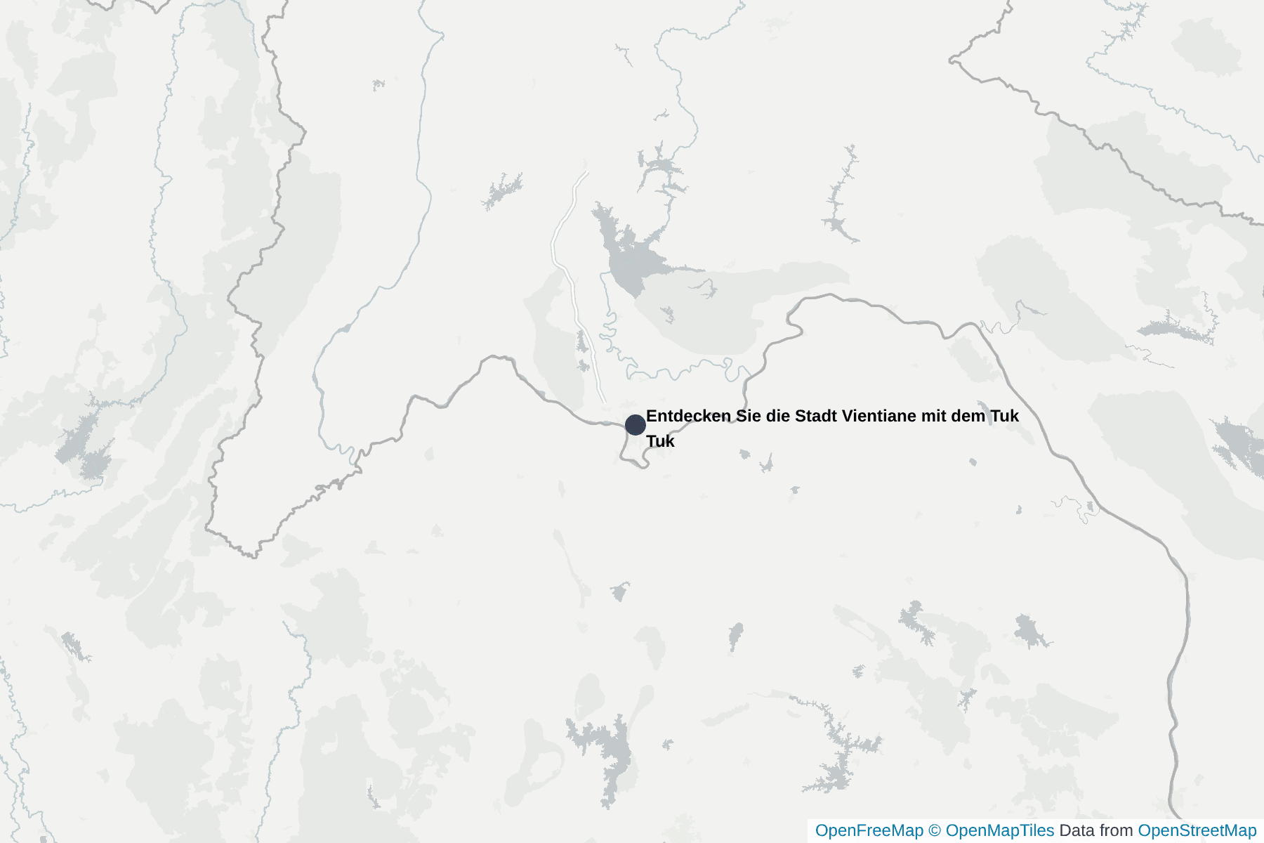 Karte von Entdecken Sie die Stadt Vientiane mit dem Tuk Tuk!