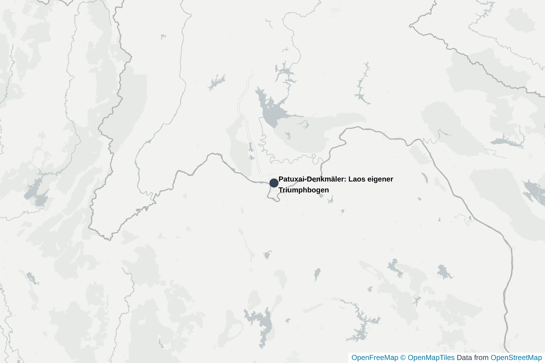 Karte von Patuxai-Denkmäler: Laos eigener Triumphbogen